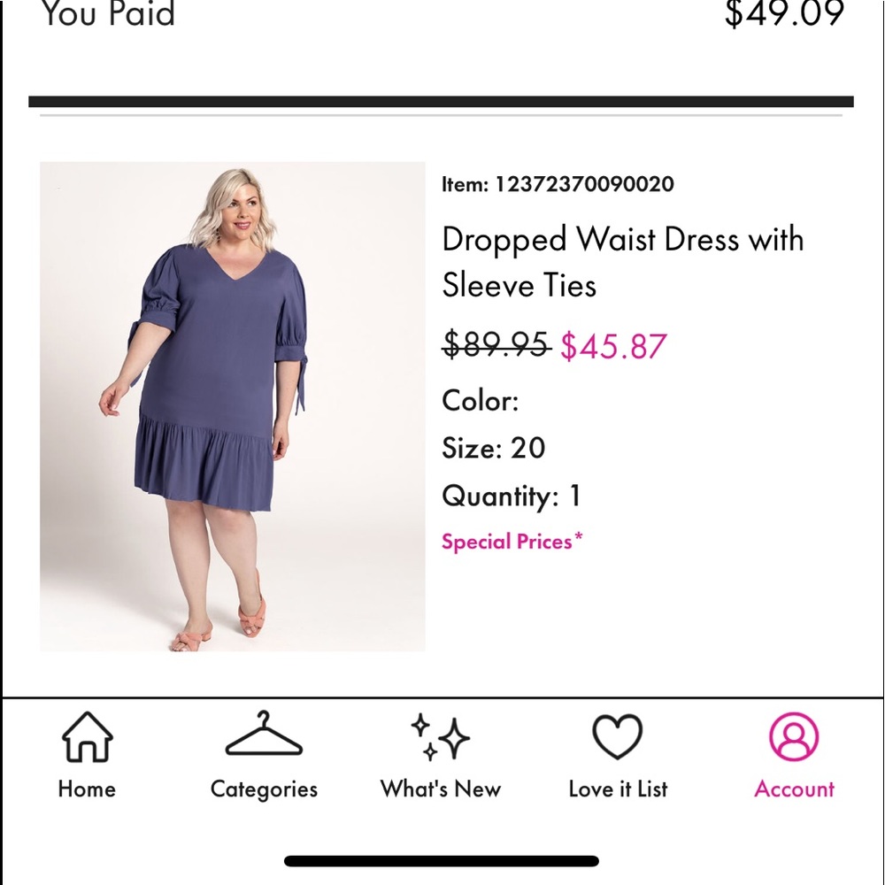 Great drop waist dress can be styled up or down